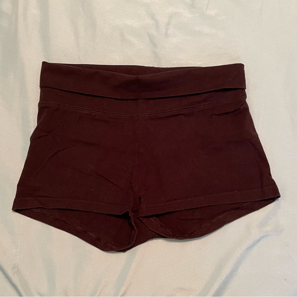 Women’s Black Aerie Slim Gym Short Yoga Shorts